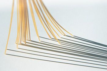 Spaghetti met schaduw