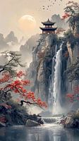 La pagode murmurante des chutes d'automne