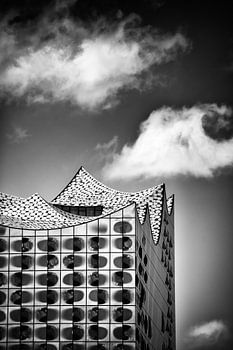 Elbphilharmonie Hamburg black and white modern Architecture