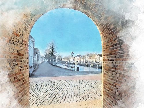 Noordhavenpoort in Zierikzee, Schouwen-Duiveland, Zeeland