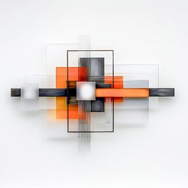 Hedendaagse symmetrie - toekomstgerichte structuren van Klaus Tesching - Art-AI