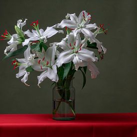 Still life with lilies by Mirjam Brozius