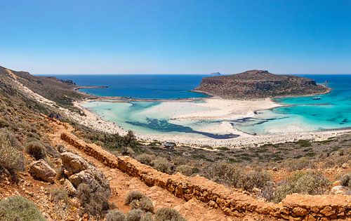 Die Straße zu Balos Beach, Kaliviani, Kreta, Griechenland