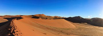 De duinen van de Sossusvlei in Namibië van Roland Brack