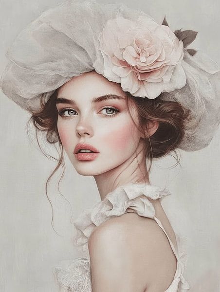 Portrait in pastel colours with a soft touch by Carla Van Iersel