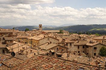 Blick über die Dächer von Gubbio