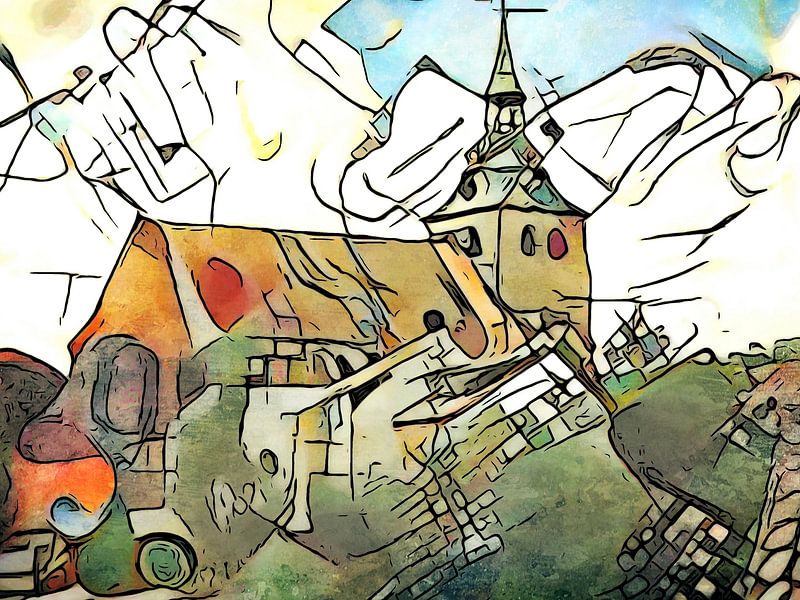 Kandinsky trifft Lüneburg #1 von zam art