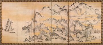 Jinshan-Insel und West Lak, Kano Sanraku - 1630