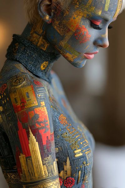 art with colour portrait by Egon Zitter