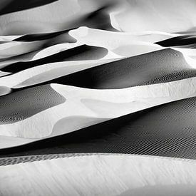 Algerien. Kerzaz, Sahara-Wüste. Sanddünen. von Frans Lemmens