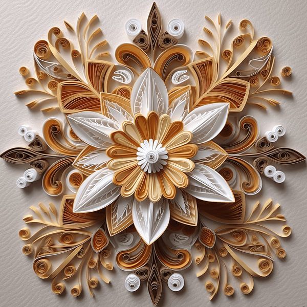 Quilling techniek bloemen papier kleurrijke bloesems vol leven van gm_designs