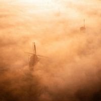Mill in the fog