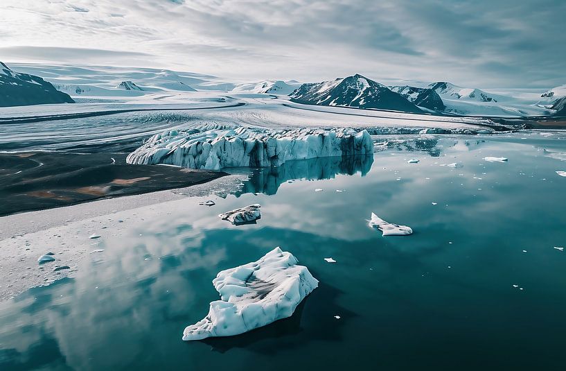 Winter an Norwegens Küste von fernlichtsicht
