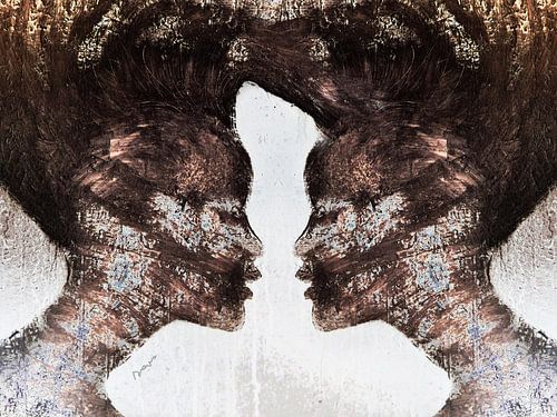 18. silhouette, portrait, femmes, Miss.