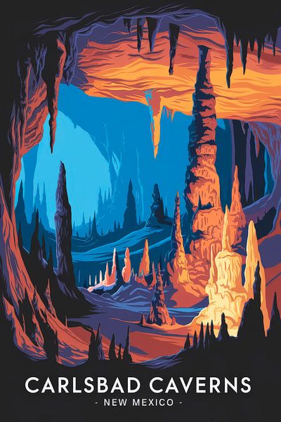Carlsbad Caverns, New Mexico by Poster Art Shop