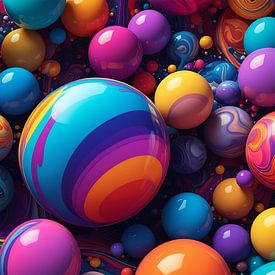 Bunter Ball mit verschiedenen Farben von Mustafa Kurnaz