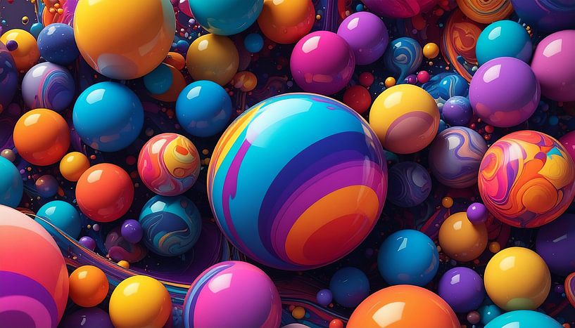 Balle multicolore avec différentes couleurs par Mustafa Kurnaz