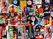 Mischtechnik Collage abstrakt von Collage-Künstler Miniaturansicht