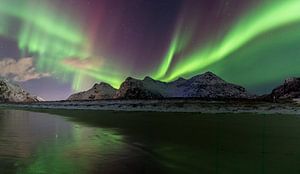 Photo panoramique des aurores boréales sur Tilo Grellmann