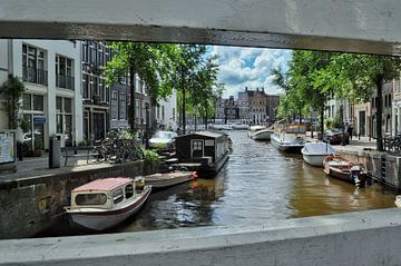 Canal bridge view van Michael Swennen