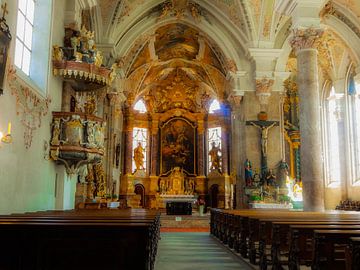 Rattenberg kerk in Oostenrijk van Joke te Grotenhuis