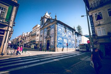 Decoratieve tegeltjes architectuur in Portugal