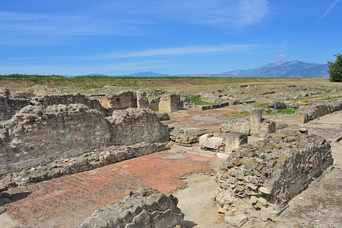 Archaeological ruins of ancient Sybaris in Calabria, Italy