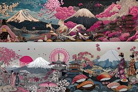 3D Japan abstrakte Kunst von Egon Zitter
