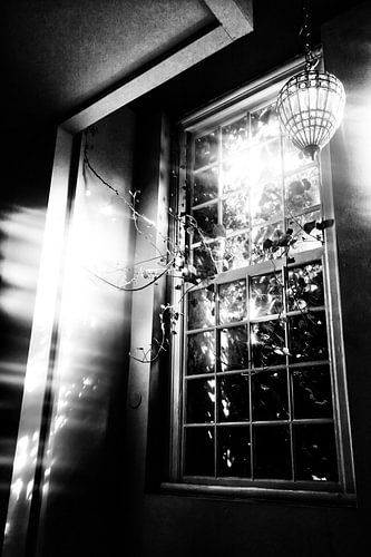 Window overlooking a courtyard