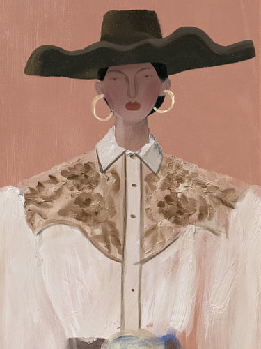 Porträt einer Cowgirl