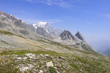 Mont Blanc: Een spectaculaire langeafstandswandelroute door Frankrijk, Italië en Zwitserland - vol gletsjers, bergtoppen, alpenweiden en prachtige bergmomenten. van Miriam Schwarzfischer Fotografie