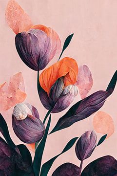 Paarse tulpen van Treechild