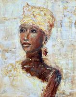 African woman gold