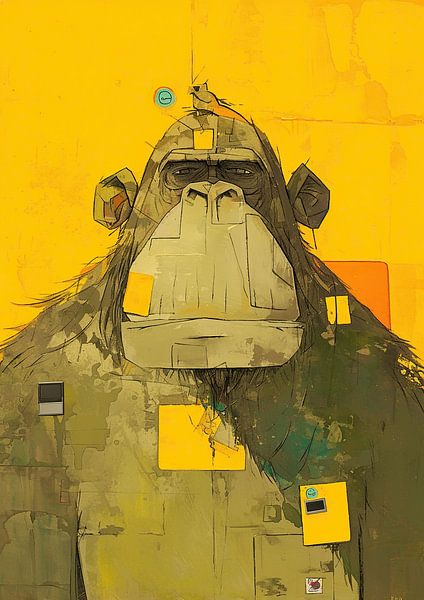 Gorilla Painting | Primal Code par La collection ARTEO