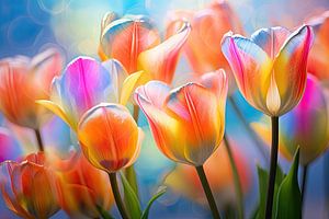 Bunte Tulpen