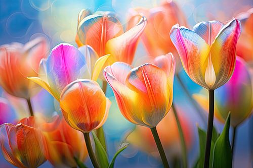 Colourful tulips