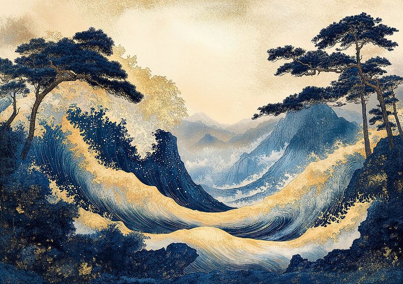 Japanse kunstdruk van Niklas Maximilian