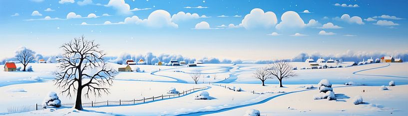 Winter Modern 33947 by Eye catching paintings