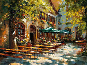 Biergarten in München