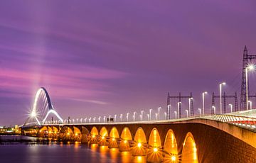 De Stadsbrug van Nijmegen van Daniëlle Langelaar Photography