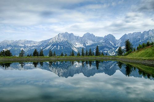 Reflections of the Wilder Kaiser mountain range