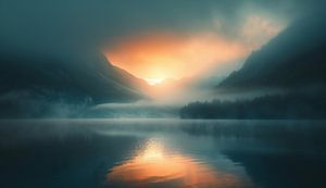 Fjordmorgen in Licht