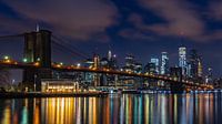 New York, Brooklyn Bridge van Remco Piet thumbnail