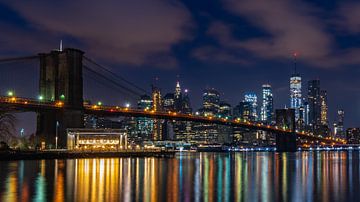 New York, Brooklyn Bridge van Remco Piet