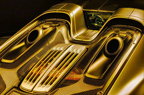 Porsche 918 Gold
