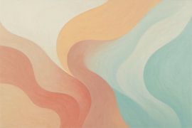 Rayures abstraites avec dégradé de couleurs sur Imperial Art House