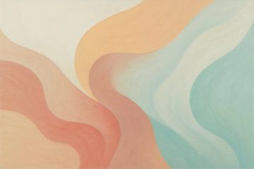 Abstract stripes with colour gradient by Imperial Art House