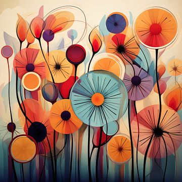 Fleurs colorées sur Bert Nijholt