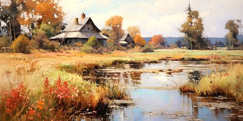 Het Landelijke Leven in Herfstkleed