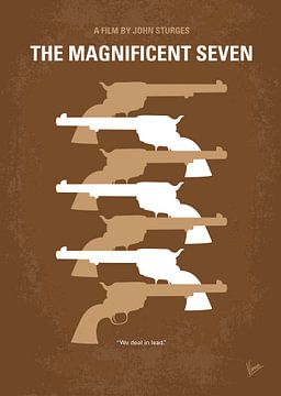 No197 My The Magnificent Seven minimal movie poster by Chungkong Art